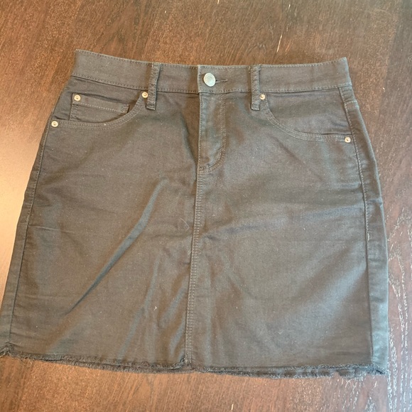 Garage Black Denim Skirt - Picture 1 of 3
